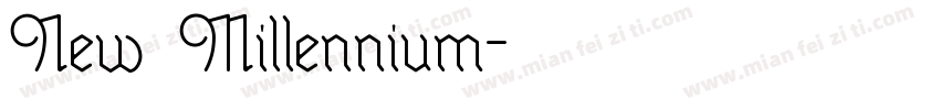 New Millennium字体转换